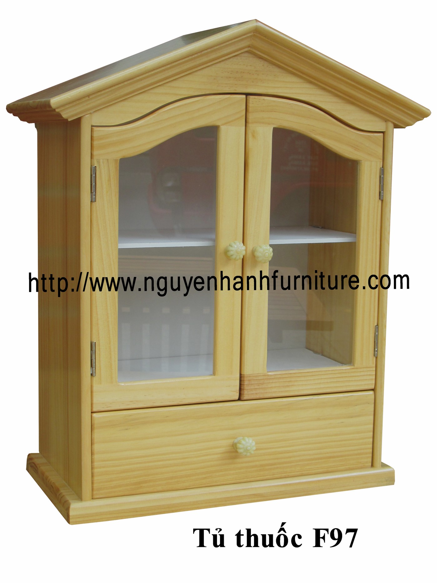 Name product: Medicine cabinet F97 - Dimensions: - Description: Natural pine wood